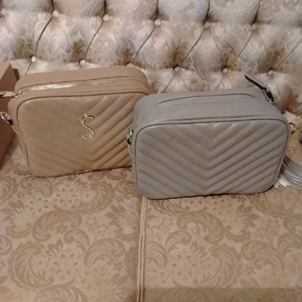 Stylish Gray Quilted Women's Crossbody Bags (choose 1)